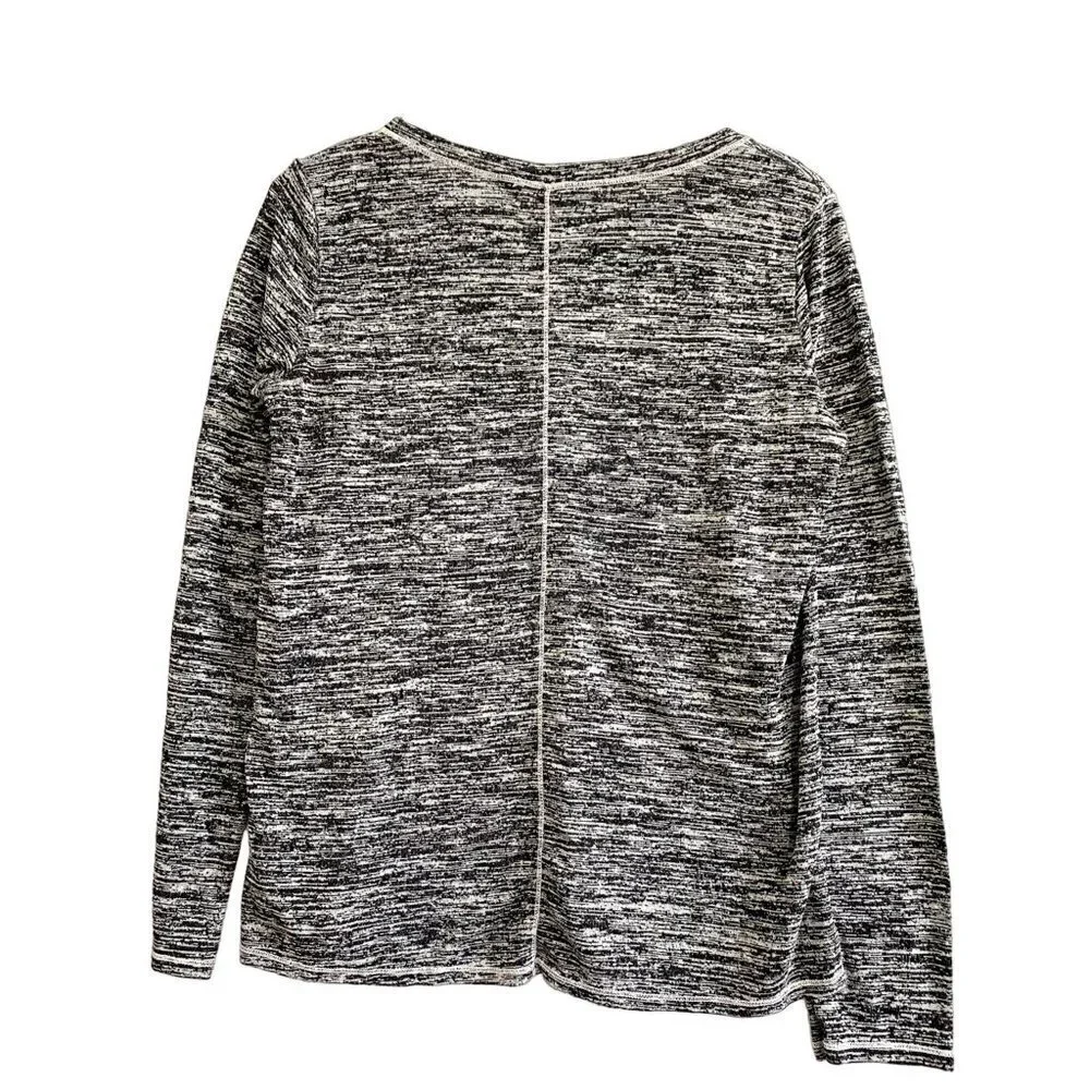 Michael Stars Marled Gray Long Sleeve Top, one size